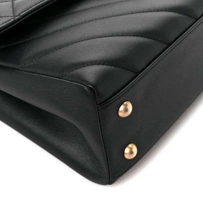 Chanel Calfskin Quilted Chevron In The City Bag Black 9 of 11