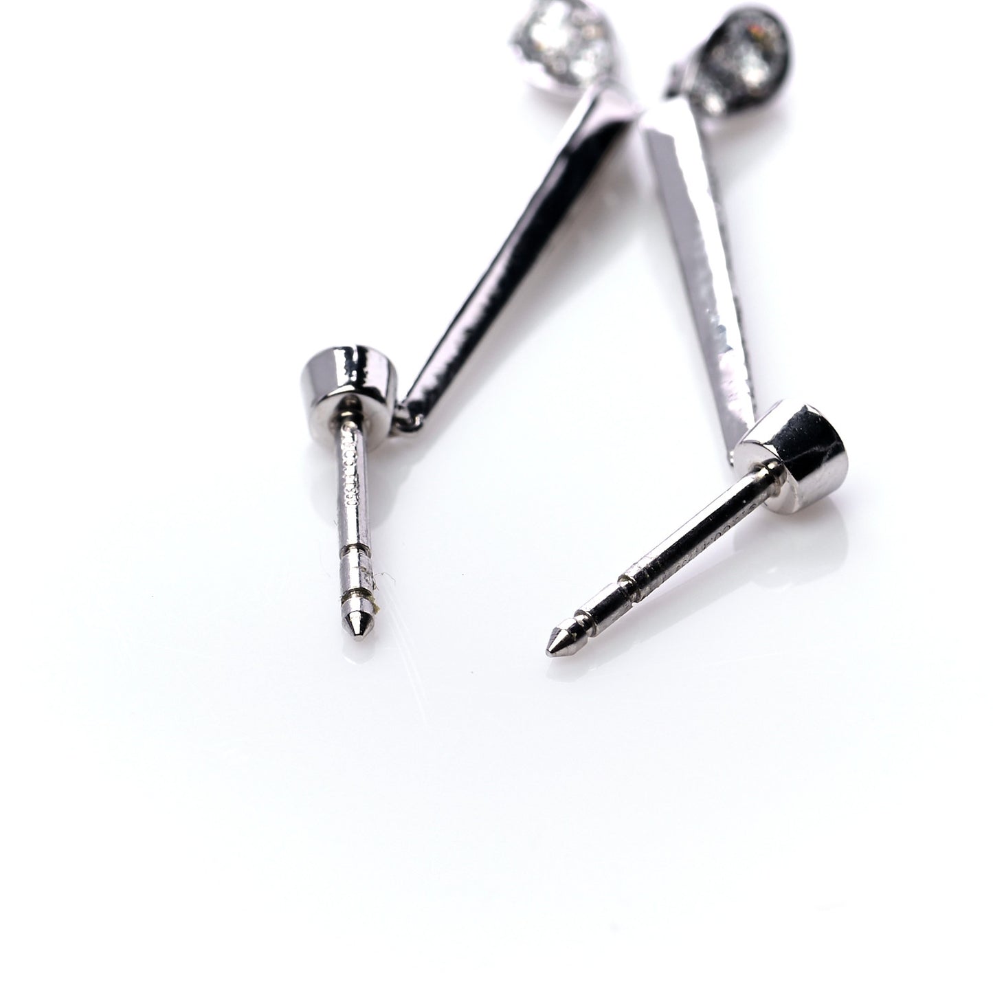 Platinum Diamond Jazz Drop Earrings