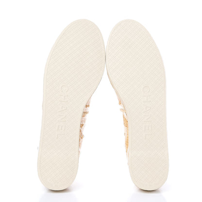 Chanel PVC Straw CC Espadrilles 38 Beige 5 of 9