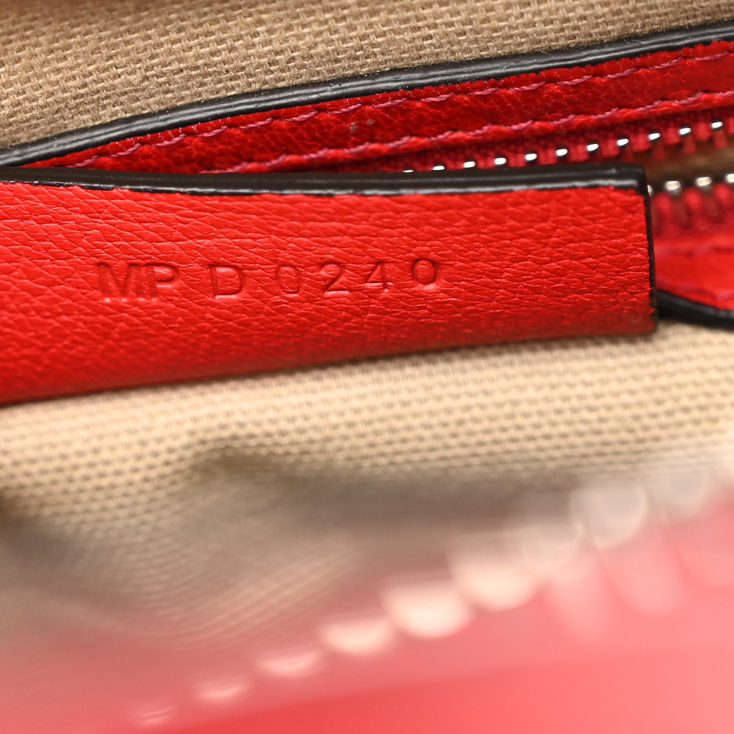 Sugar Goatskin Mini Antigona Pop Red