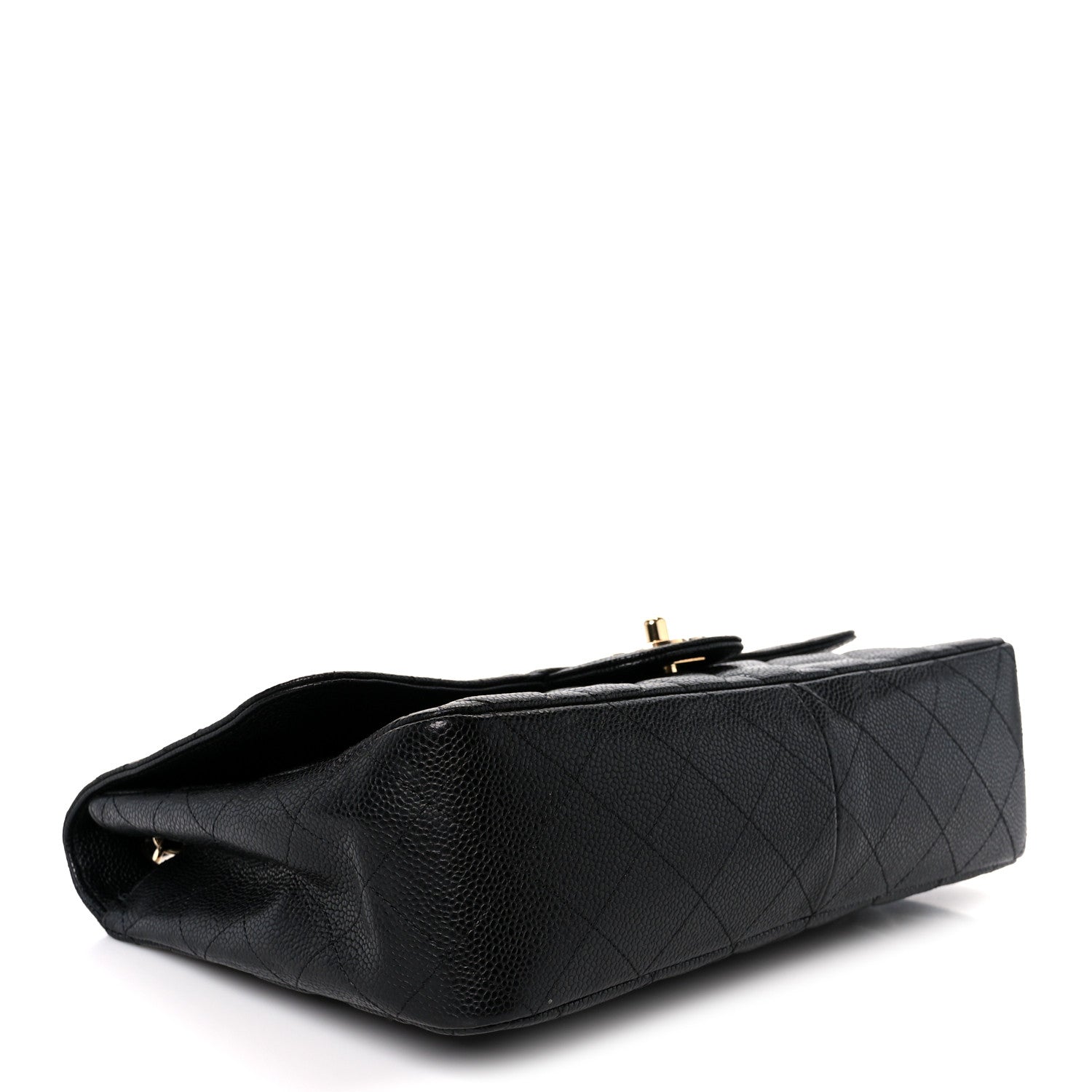 Chanel Caviar Quilted Jumbo Single Flap Black 4 of 11