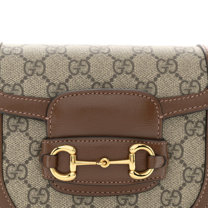 Gucci GG Supreme Monogram Horsebit 1955 Belt Bag Beige Brown Sugar 8 of 12