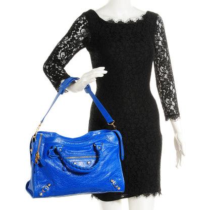 Balenciaga Agneau Giant 12 Gold Hardware City Bleu Lazuli 2 of 16