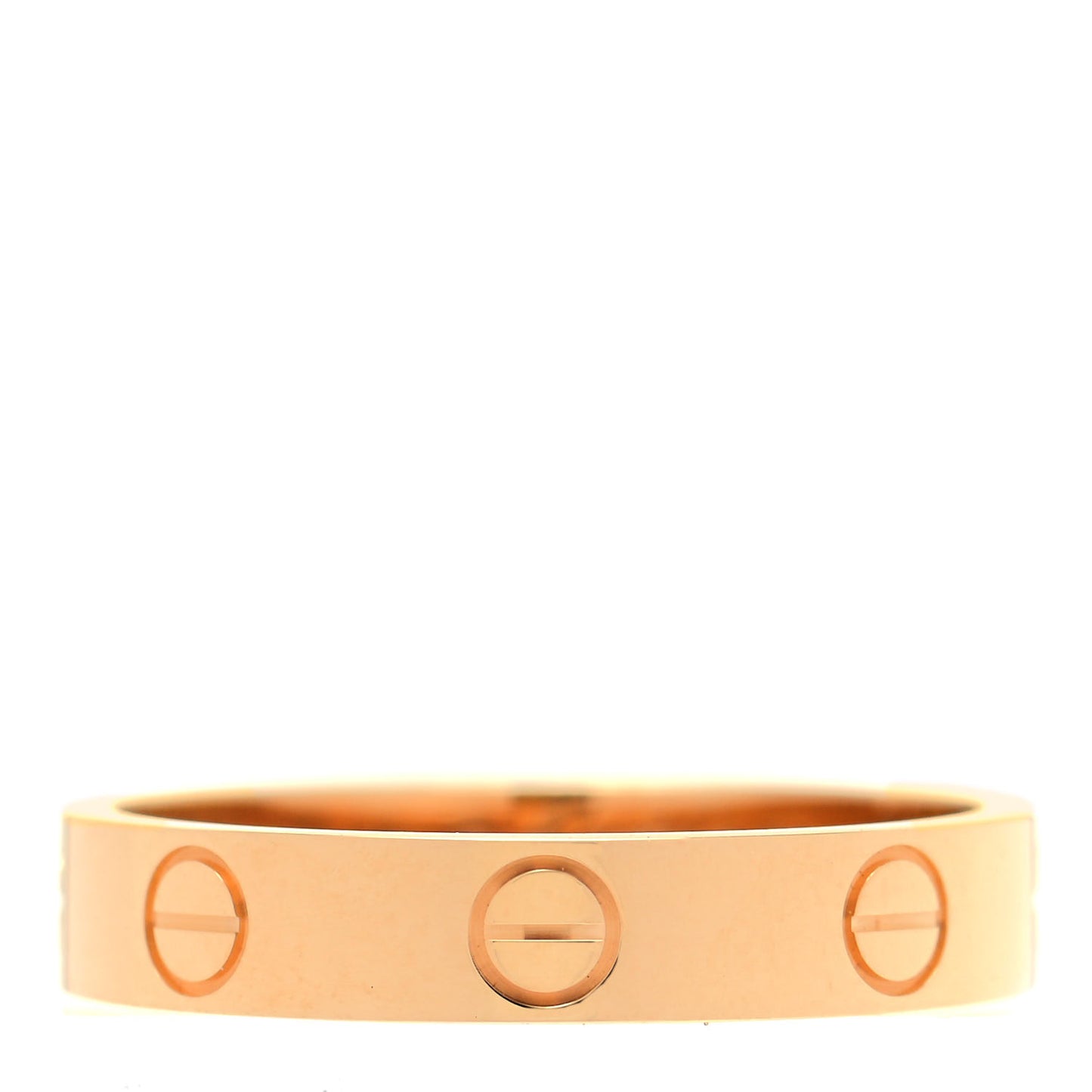 18K Yellow Gold 3.5mm LOVE Wedding Band Ring 53 6.25