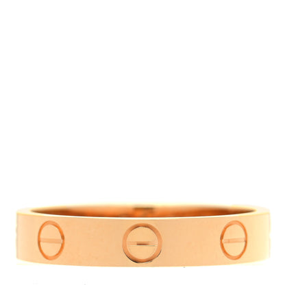 Cartier 18K Yellow Gold 3.5mm LOVE Wedding Band Ring 53 6.25 1 of 4