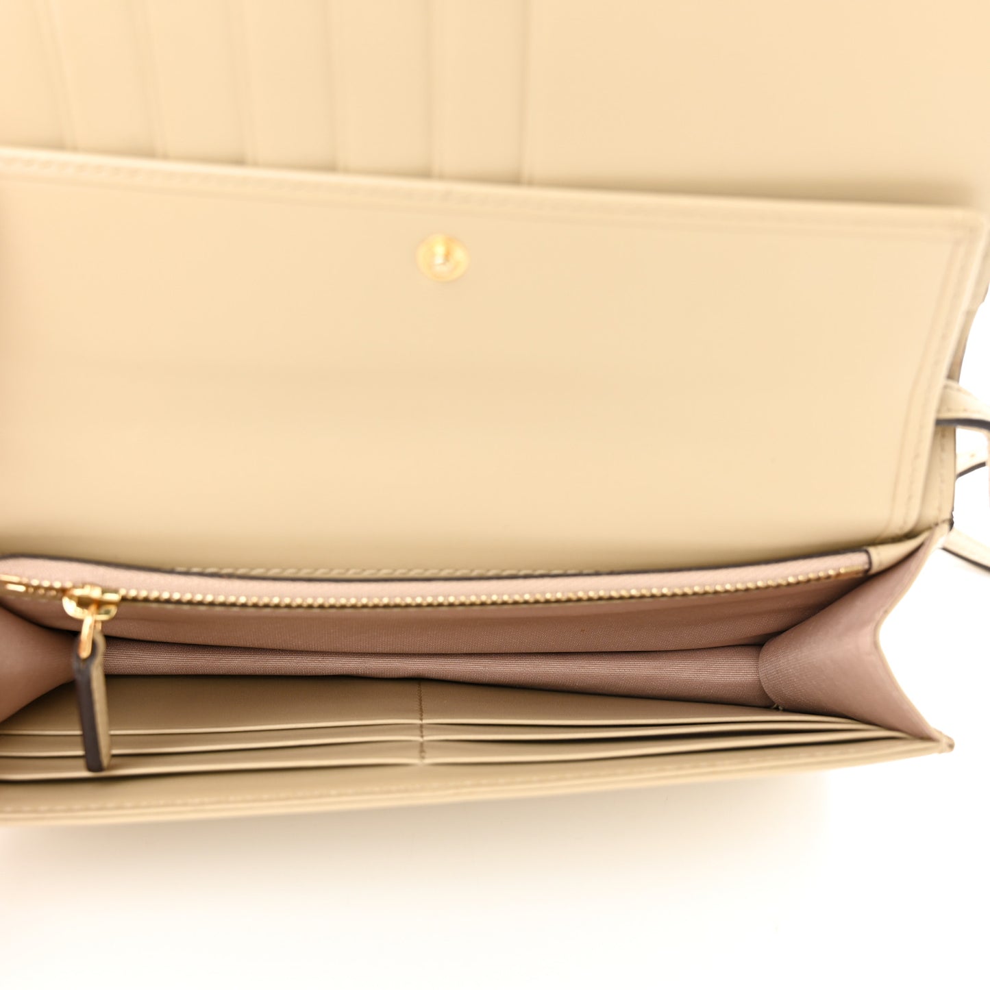 Visetos Chain Wallet Crossbody Beige