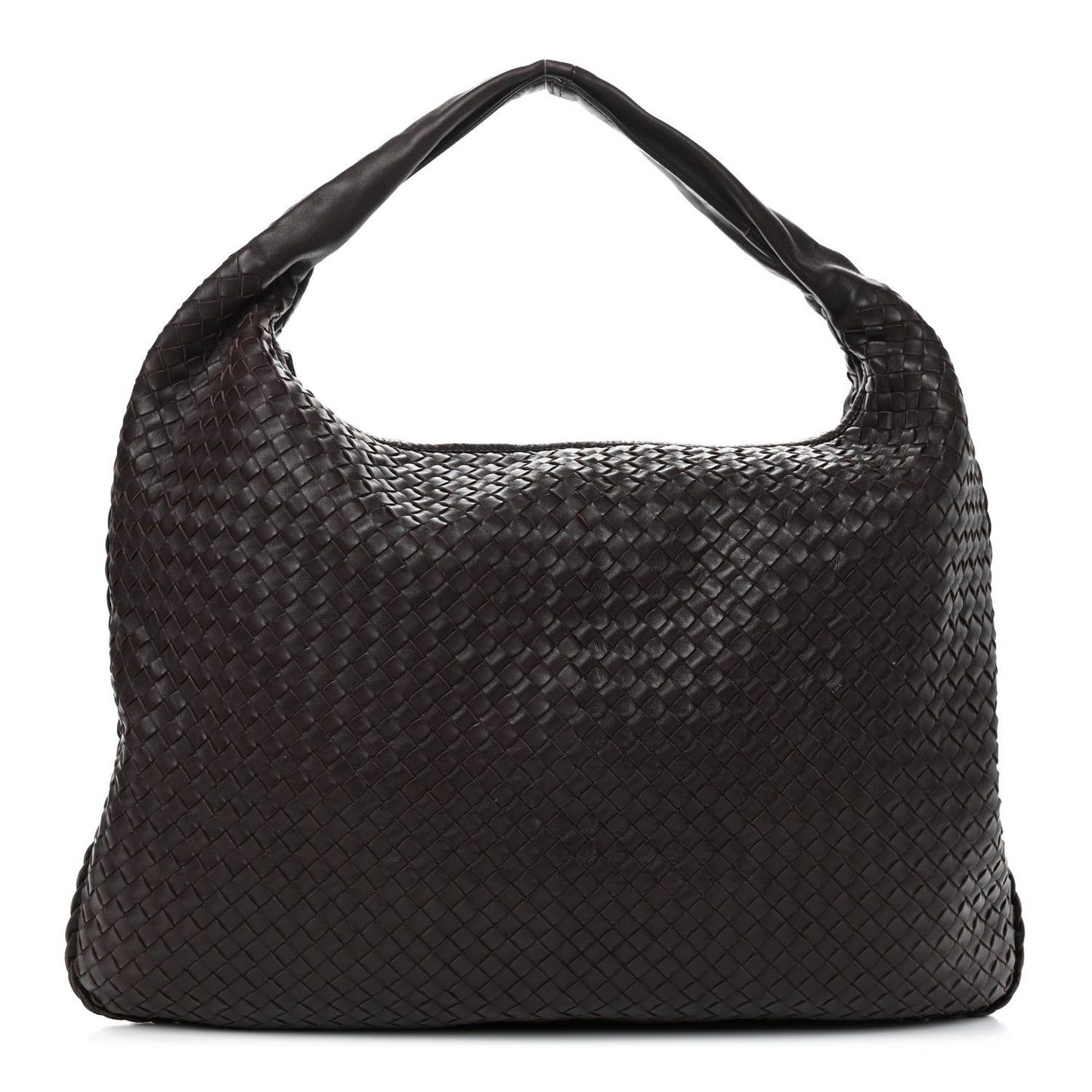 Nappa Intrecciato Maxi Veneta Hobo Ebano