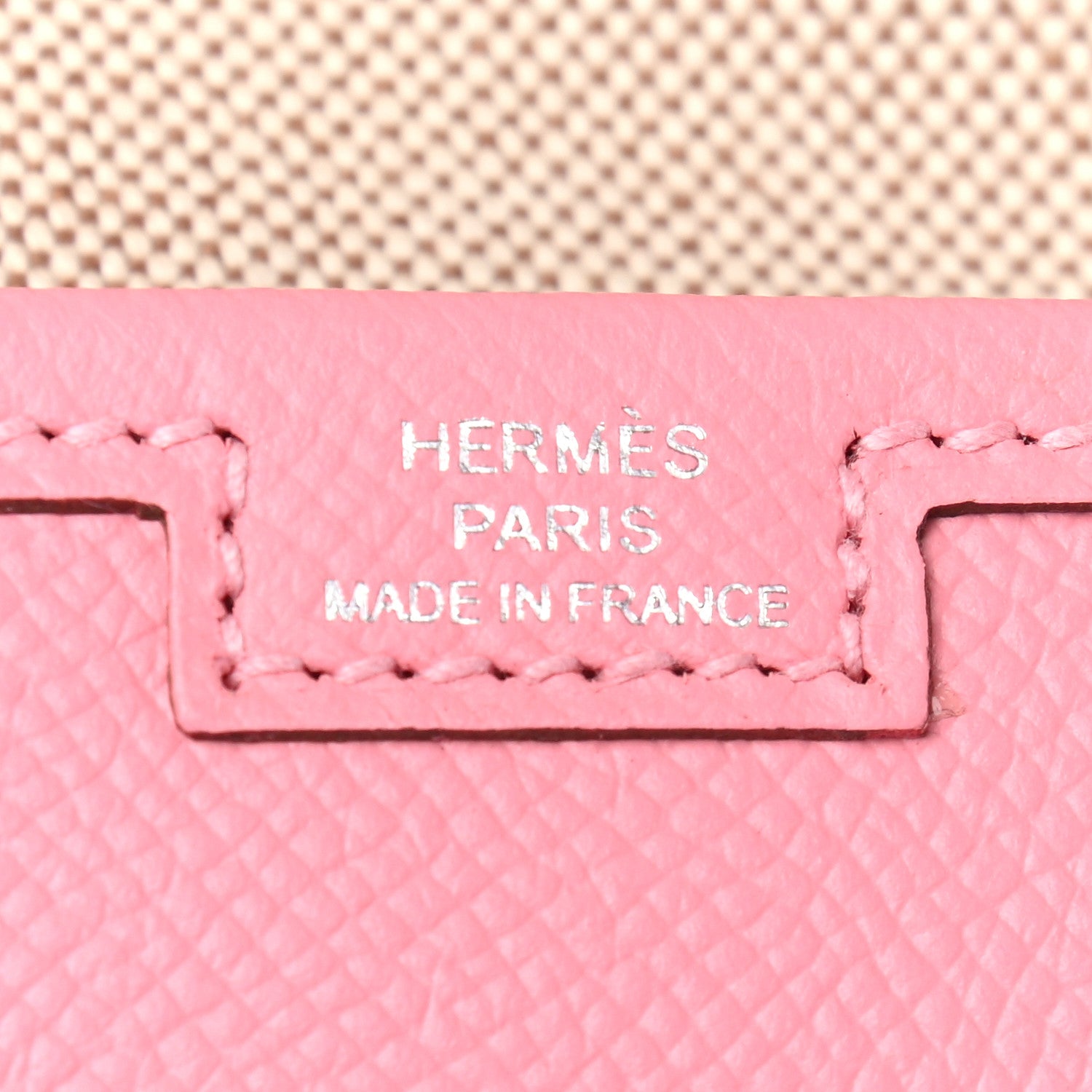 Hermes Epsom Jige PM Clutch Rose Confetti 7 of 9