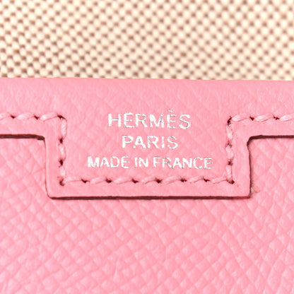 Hermes Epsom Jige PM Clutch Rose Confetti 7 of 9