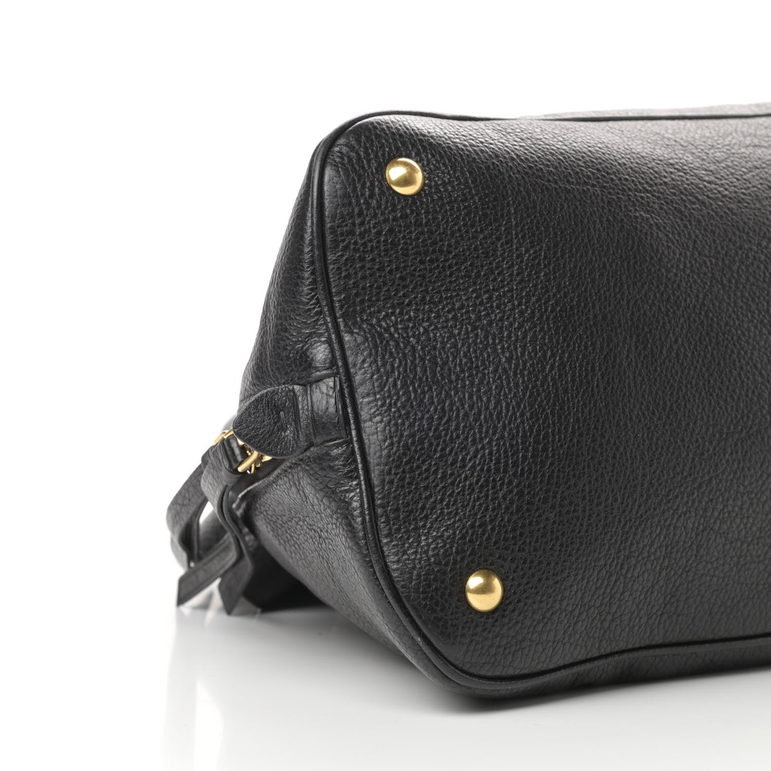 Miu Miu Goatskin Madras Bauletto Black 10 of 13