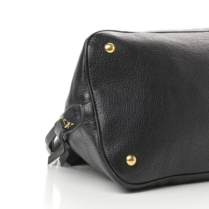 Miu Miu Goatskin Madras Bauletto Black 10 of 13