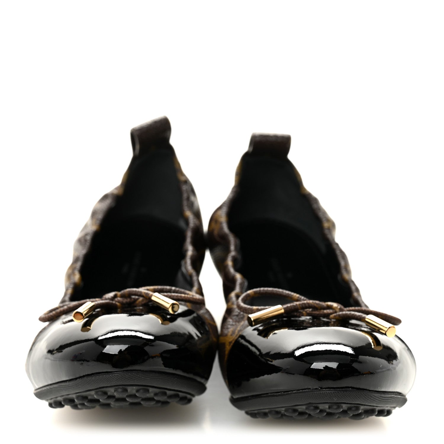 Louis Vuitton Monogram Flirty Ballerina Flats 38 Black 2 of 10