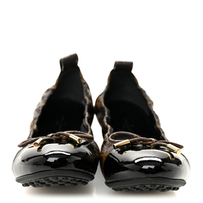 Louis Vuitton Monogram Flirty Ballerina Flats 38 Black 2 of 10
