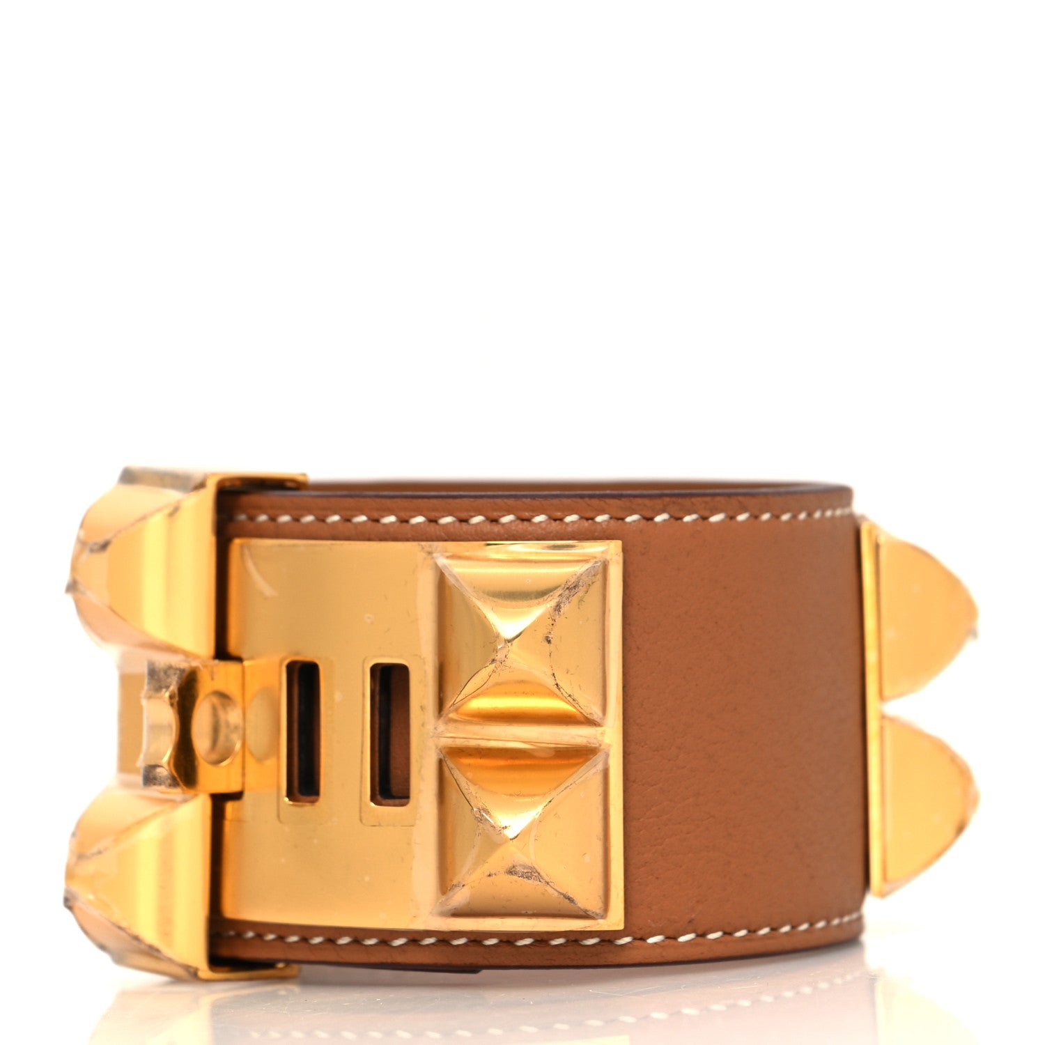 Hermes Swift Collier de Chien CDC Bracelet T3 Gold 3 of 6