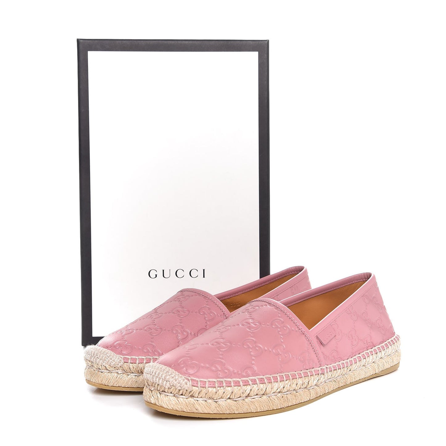 Guccissima Signature Espadrilles 39.5 Rose Baby Candy