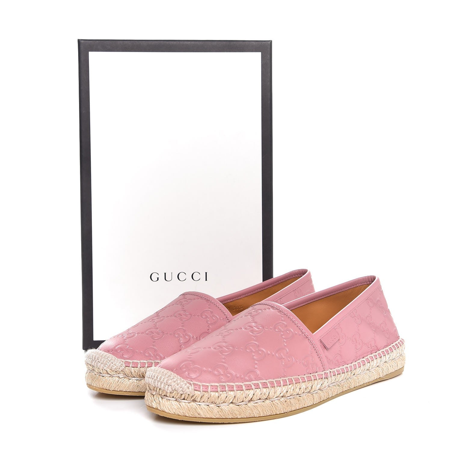 Gucci Guccissima Signature Espadrilles 39.5 Rose Baby Candy 8 of 8