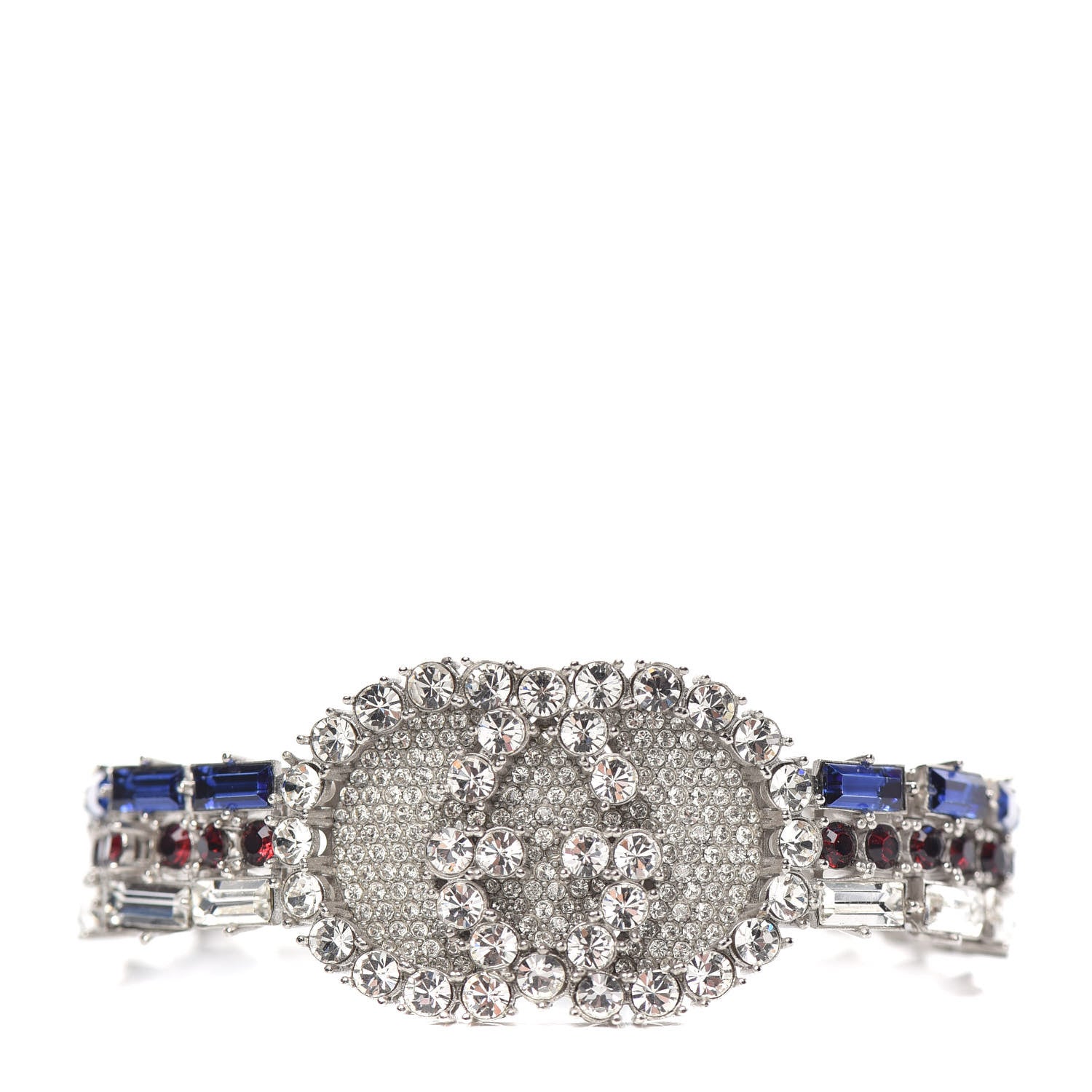 Gucci Crystals Double G Web Bracelet 1 of 5