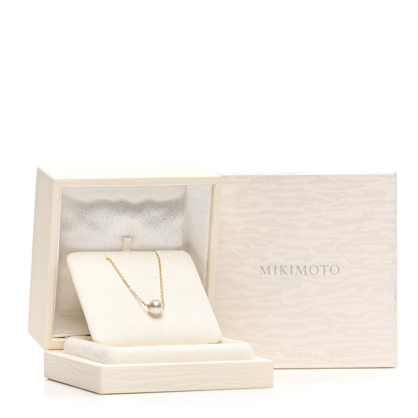 18K Yellow Gold Akoya Pearl 6mm Single Pendant Necklace