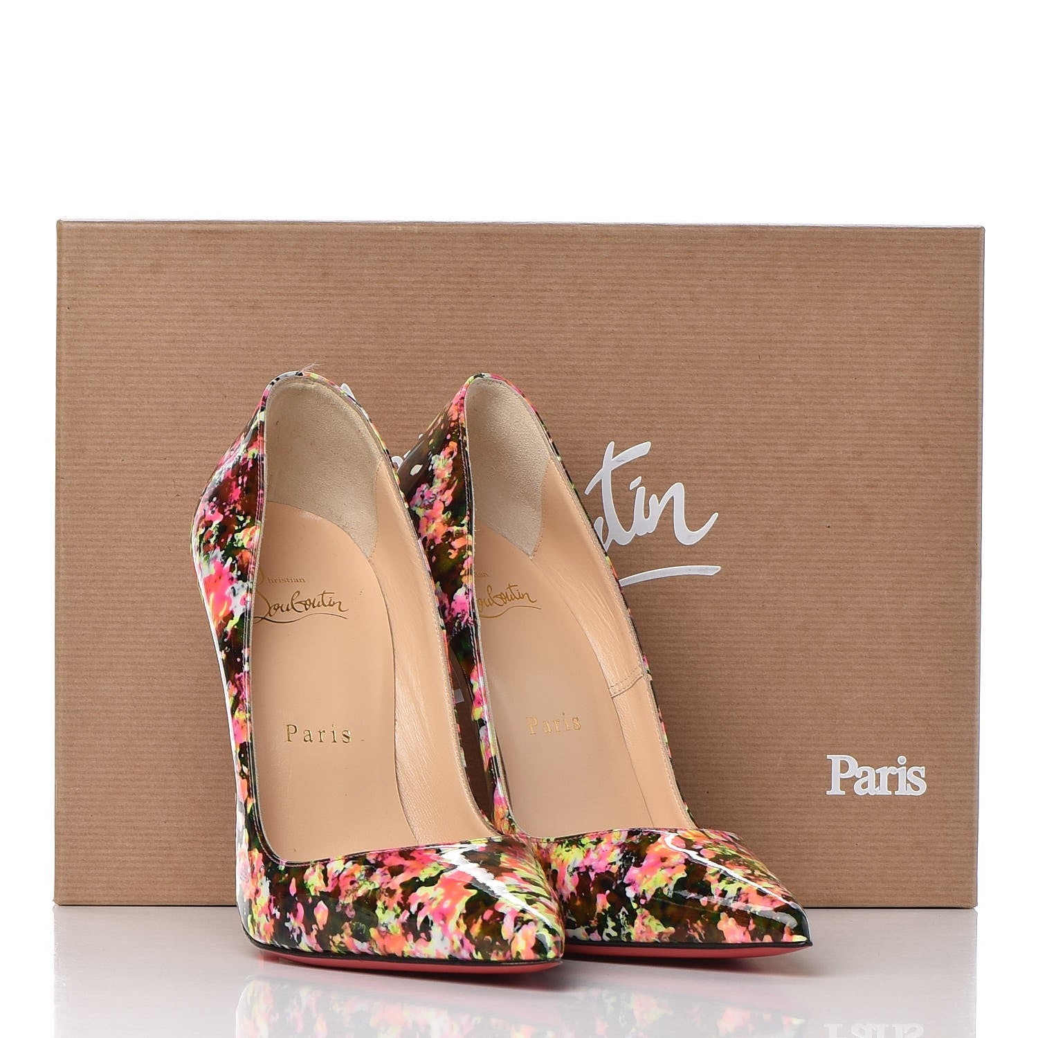 Christian Louboutin Patent Granite So Kate 120 Pumps 36.5 Multicolor 8 of 8