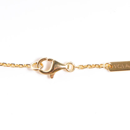 Van Cleef & Arpels 18K Yellow Gold Mother of Pearl Vintage Alhambra Pendant Necklace 4 of 6