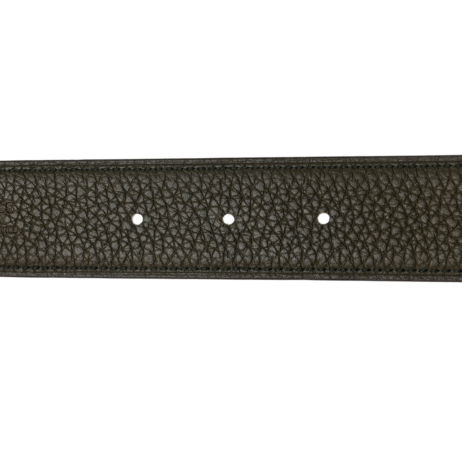 Hermes Box Togo PVD Plated 32mm H Belt 80 Plomb Vert De Gris 6 of 9