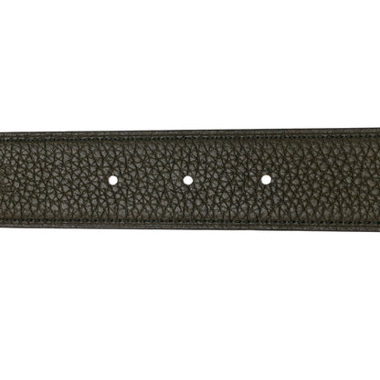 Hermes Box Togo PVD Plated 32mm H Belt 80 Plomb Vert De Gris 6 of 9