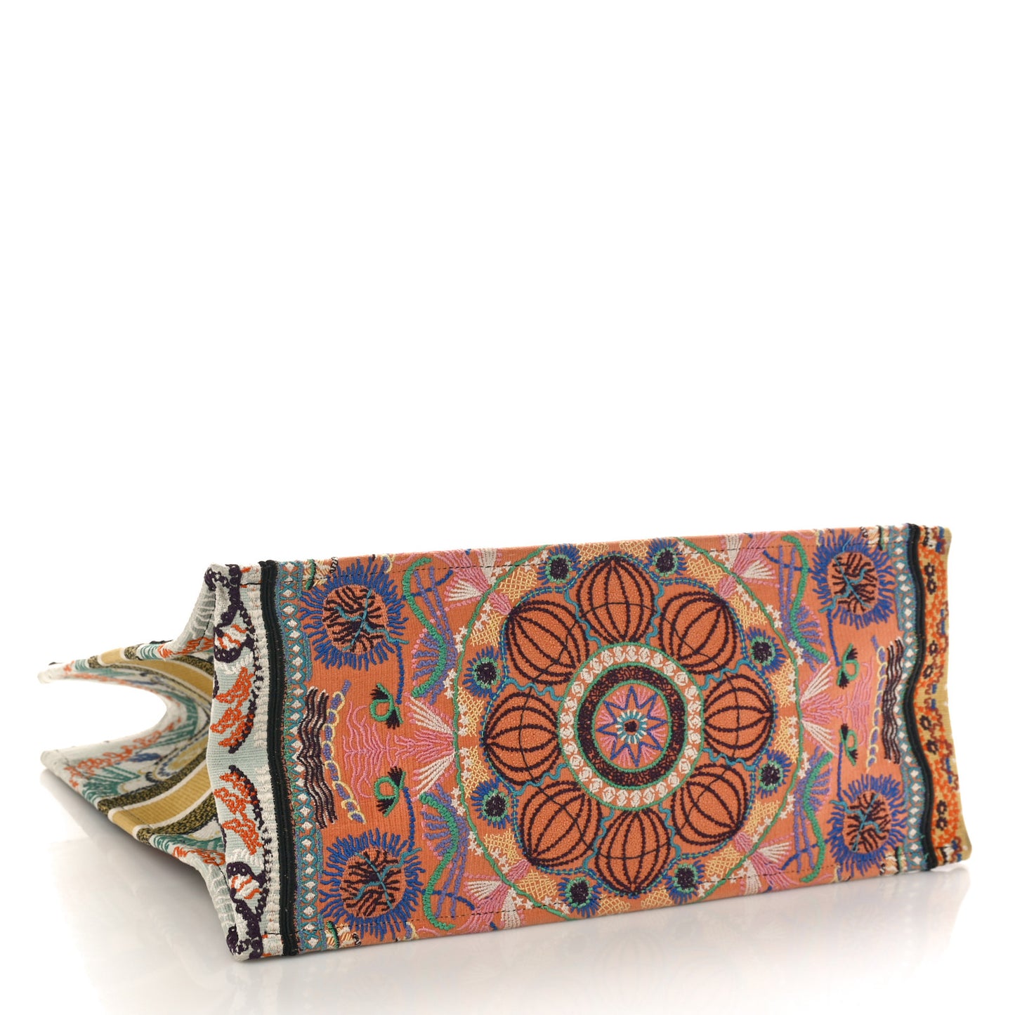 DIOR Canvas Embroidered Large In Lights Book Tote Multicolor