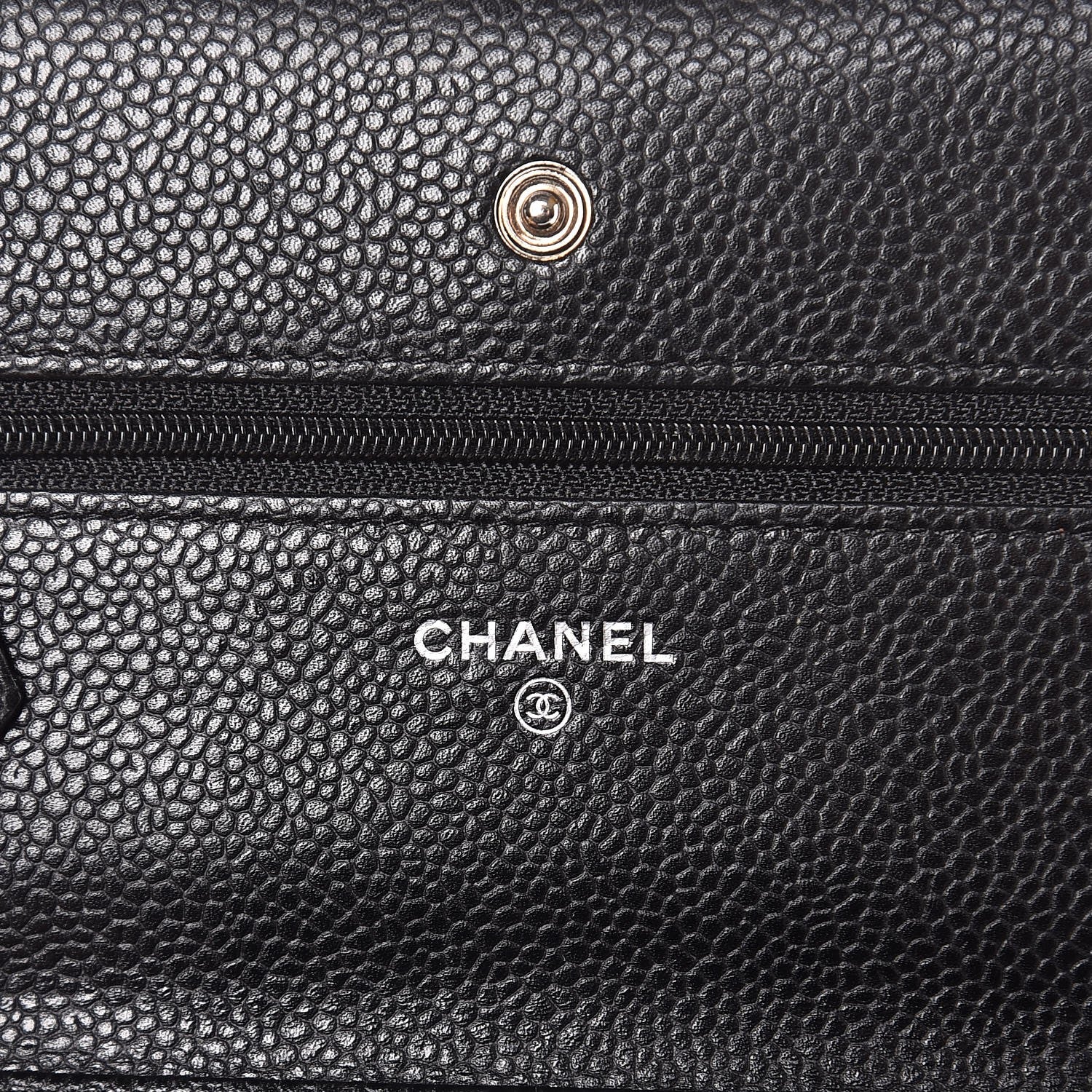 Chanel Caviar Quilted Wallet On Chain WOC Black 6 of 9