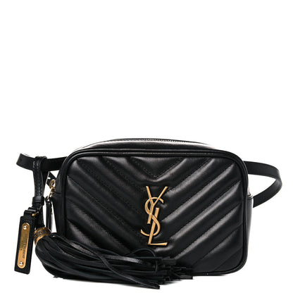 Saint Laurent Calfskin Matelasse Monogram Lou Belt Bag Black 1 of 9