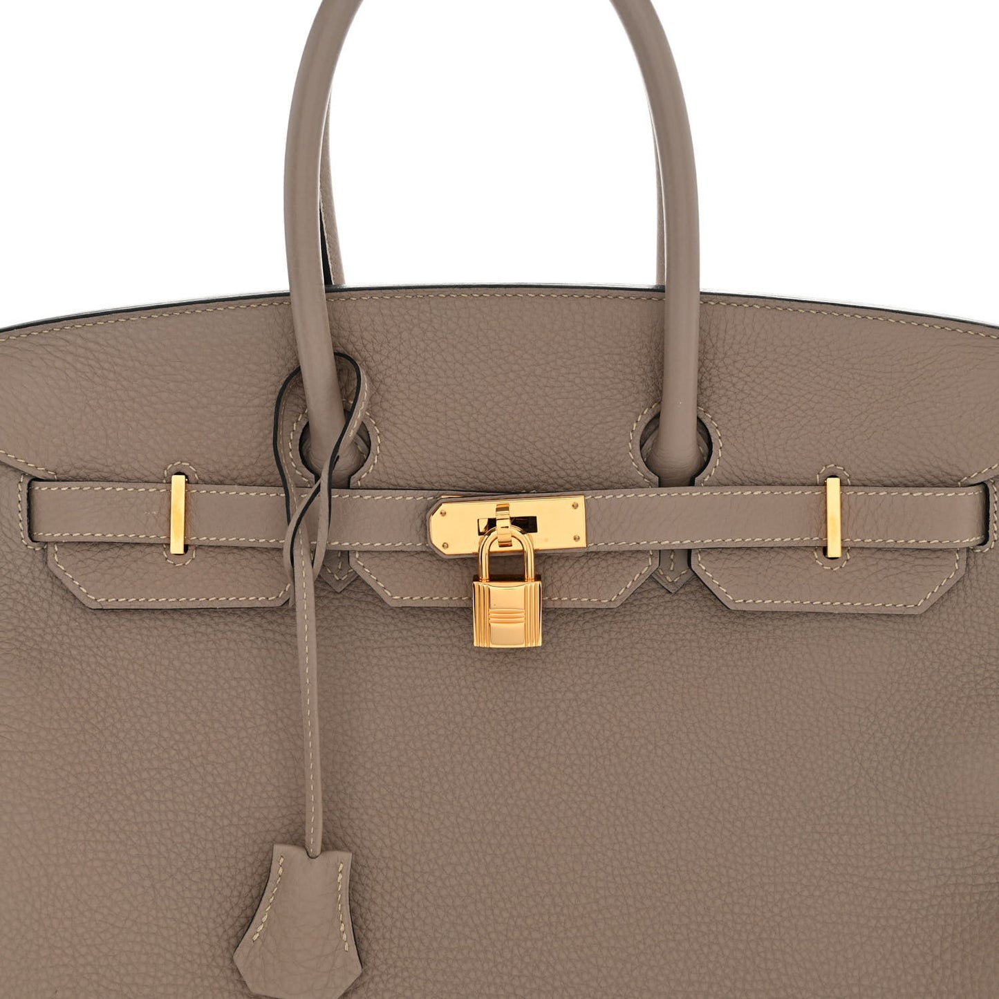 Togo Horseshoe Birkin 35 Gris Tourterelle Rose Tyrien