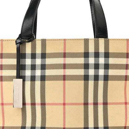 Burberry House Check Small Tote Black 8 of 11