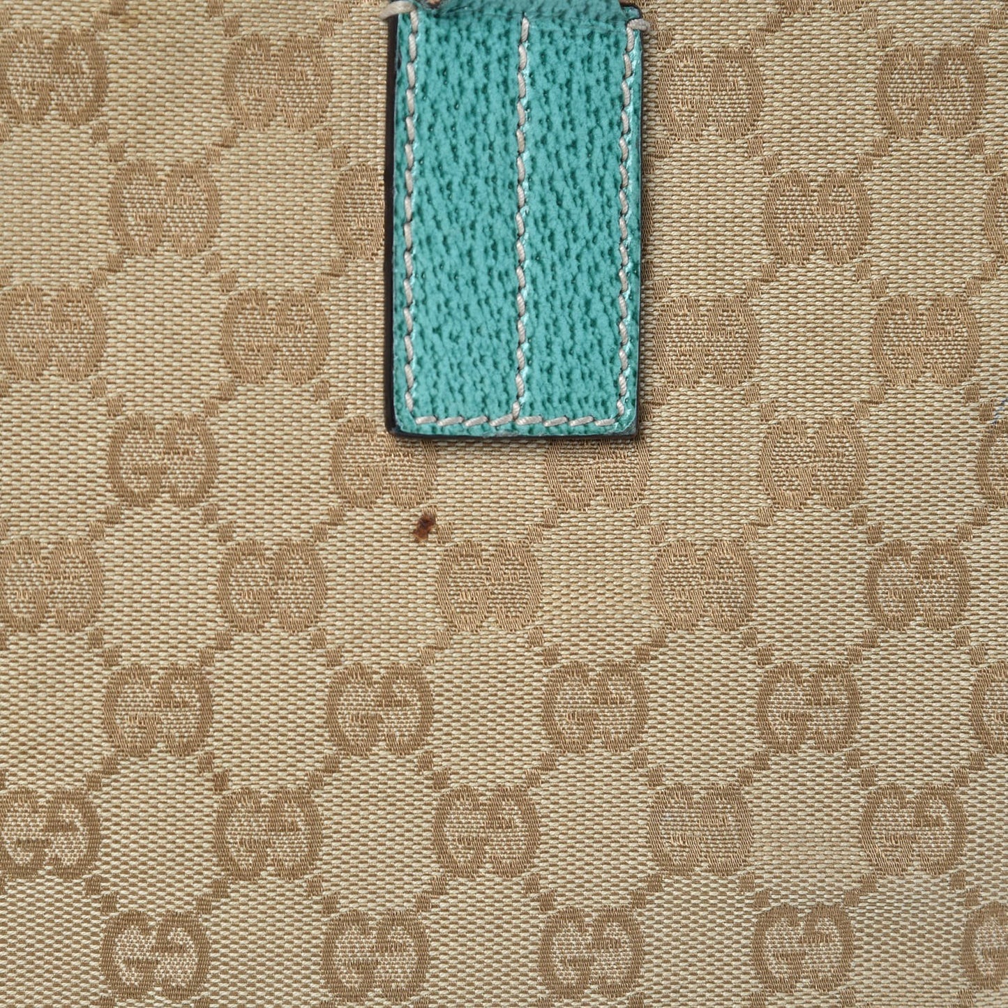 Monogram Small Tote Turquoise