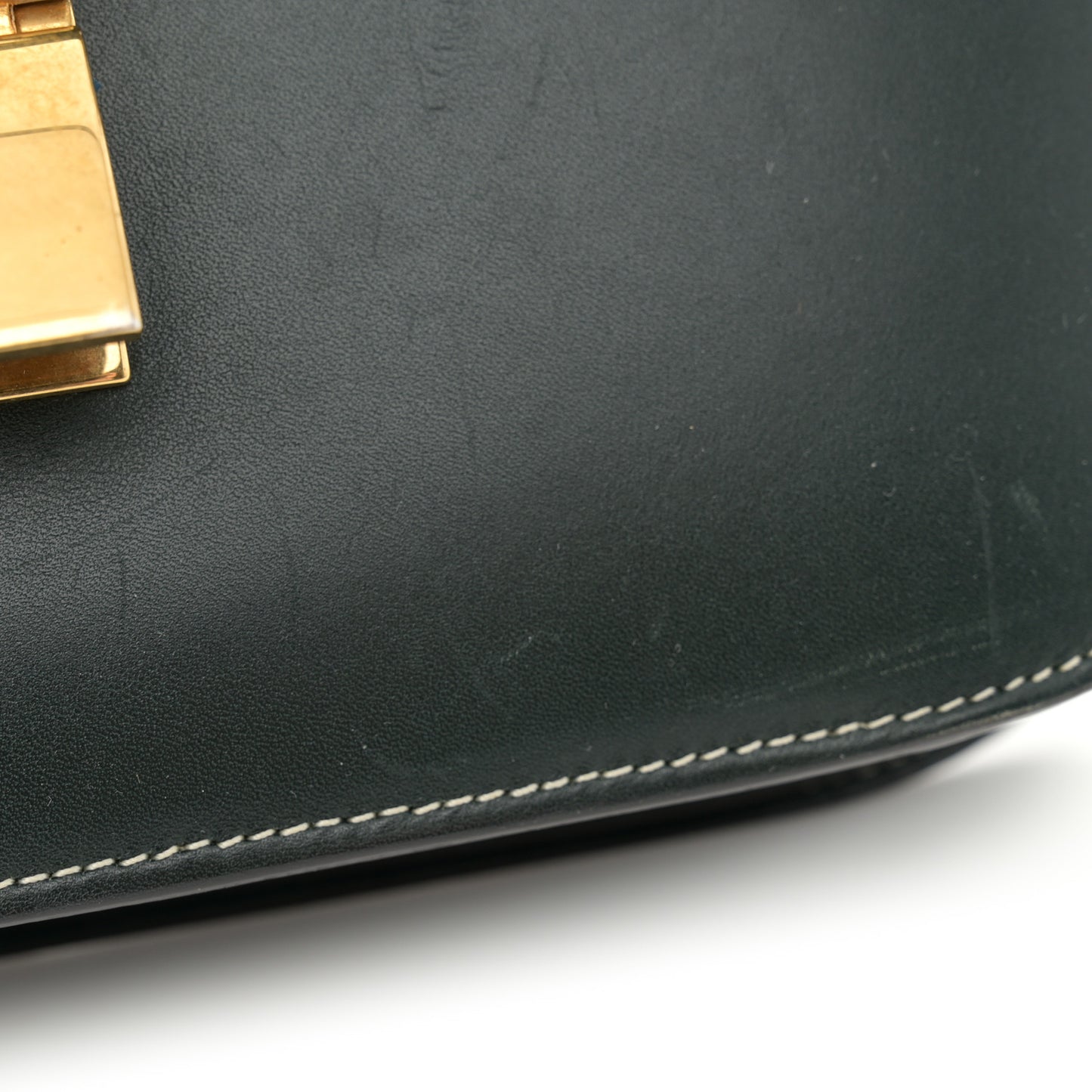 Box Calfskin Medium Classic Box Flap Bag Classic Green