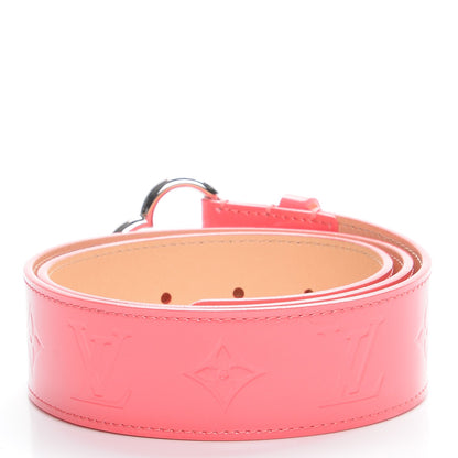 Louis Vuitton Vernis 40mm Fleur Belt 80 32 Rose Litchi 3 of 8