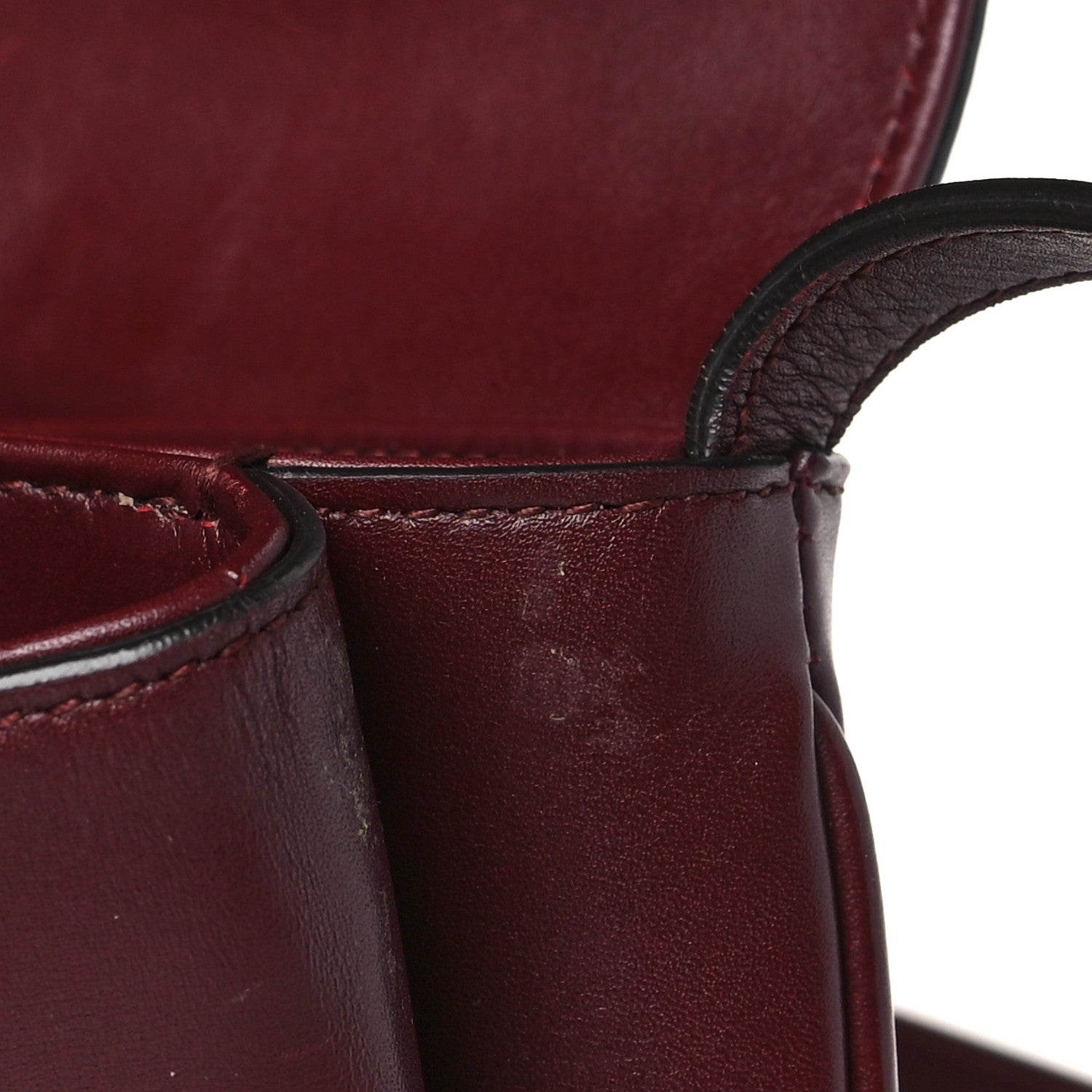 Gucci Vitello Palmellato Lux Small Arli Flap Shoulder Bag Vintage Bordeaux 12 of 12