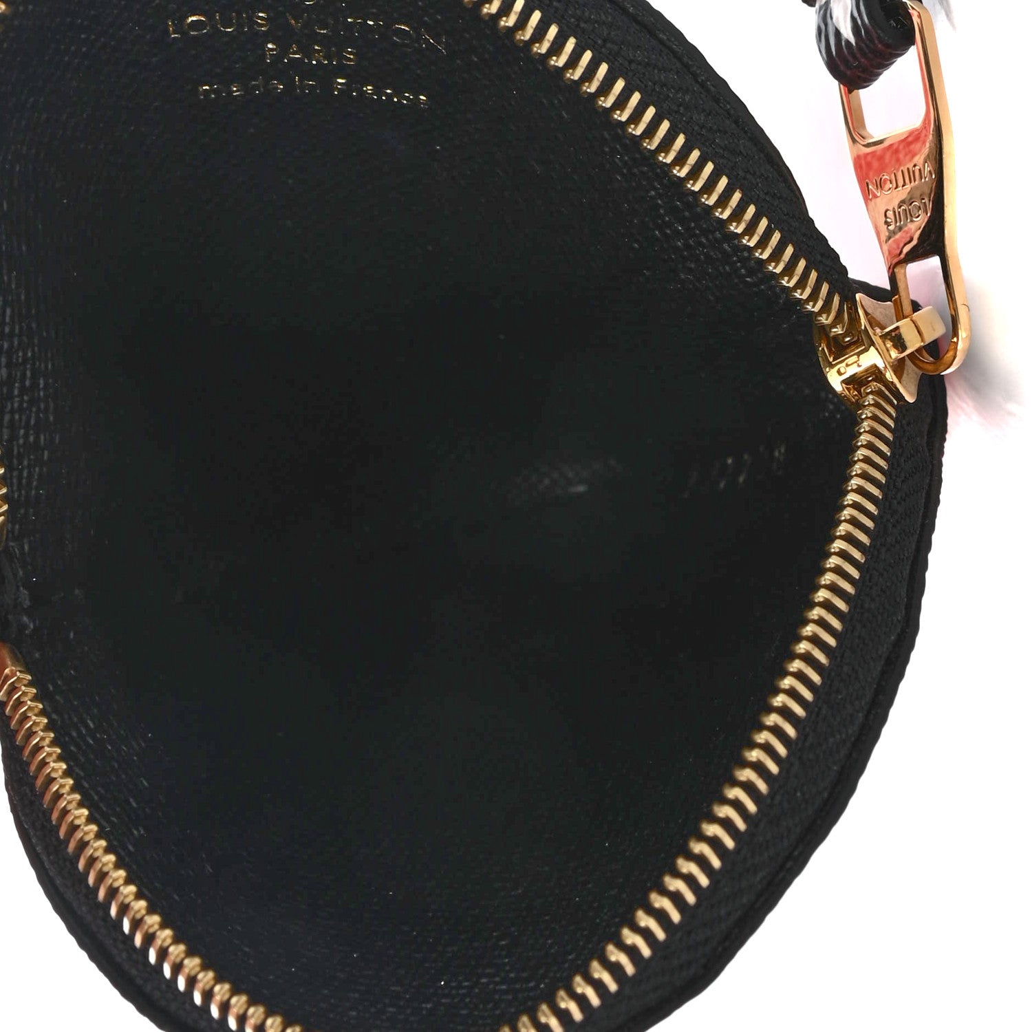 Louis Vuitton Monogram Giant Crafty Round Coin Purse Creme Rouge 5 of 8