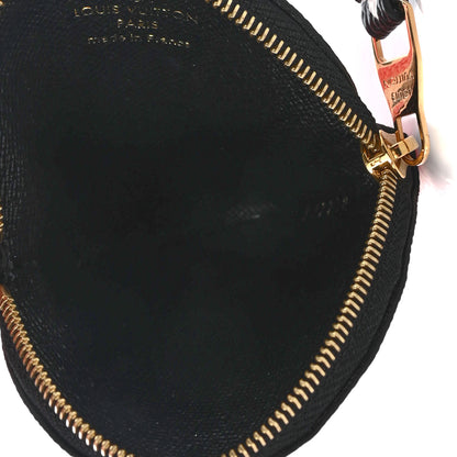 Louis Vuitton Monogram Giant Crafty Round Coin Purse Creme Rouge 5 of 8