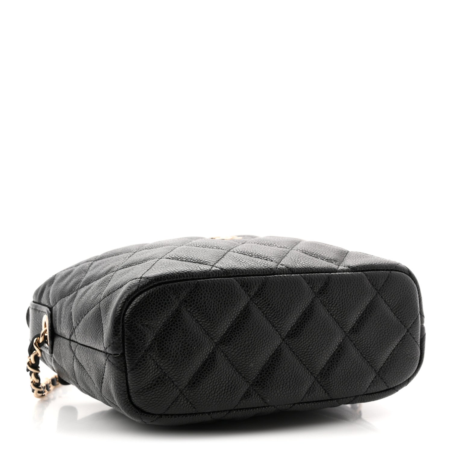 Chanel Caviar Quilted Hobo Clutch With Chain  Black 4 of 11