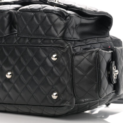 Chanel Calfskin Quilted Large Cambon Multipocket Reporter Black 10 of 17