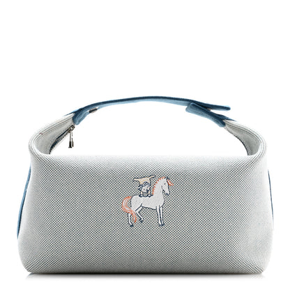 Hermes Canvas Large Bride-A-Brac Cabriole Case Bleu Nattier 1 of 8