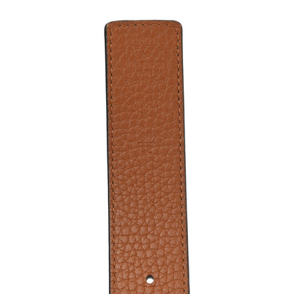 Louis Vuitton Taurillon Calfskin 30mm LV Initiales Reversible Belt 80 32 Black 3 of 5