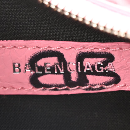Balenciaga Agneau Arena Graffiti Le Cagole Shoulder Bag XS Sweet Pink 6 of 11
