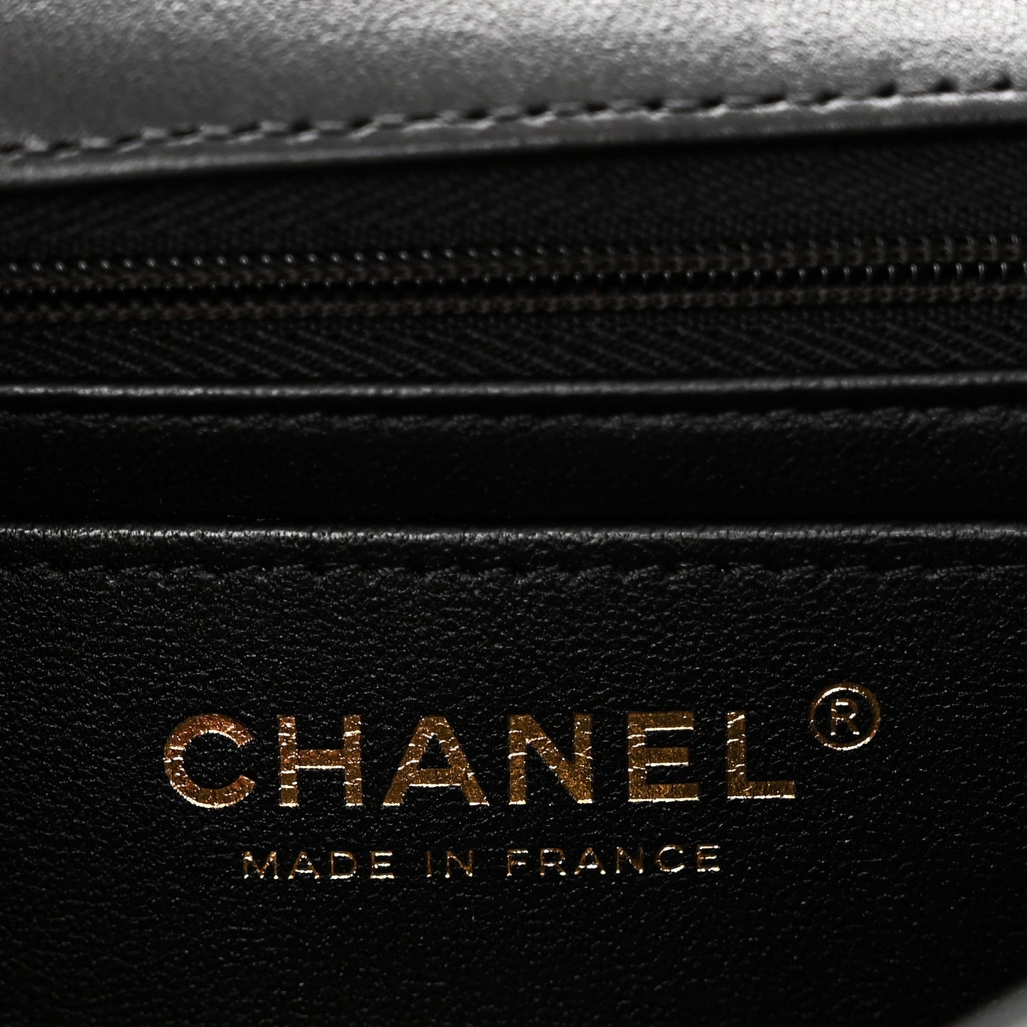 Lambskin Quilted Mini Rectangular Flap Black