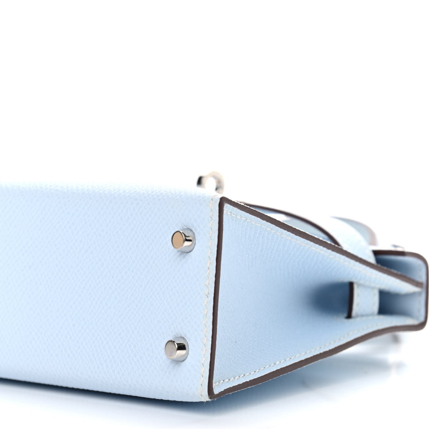 Epsom Mini Kelly Sellier 20 Bleu Brume