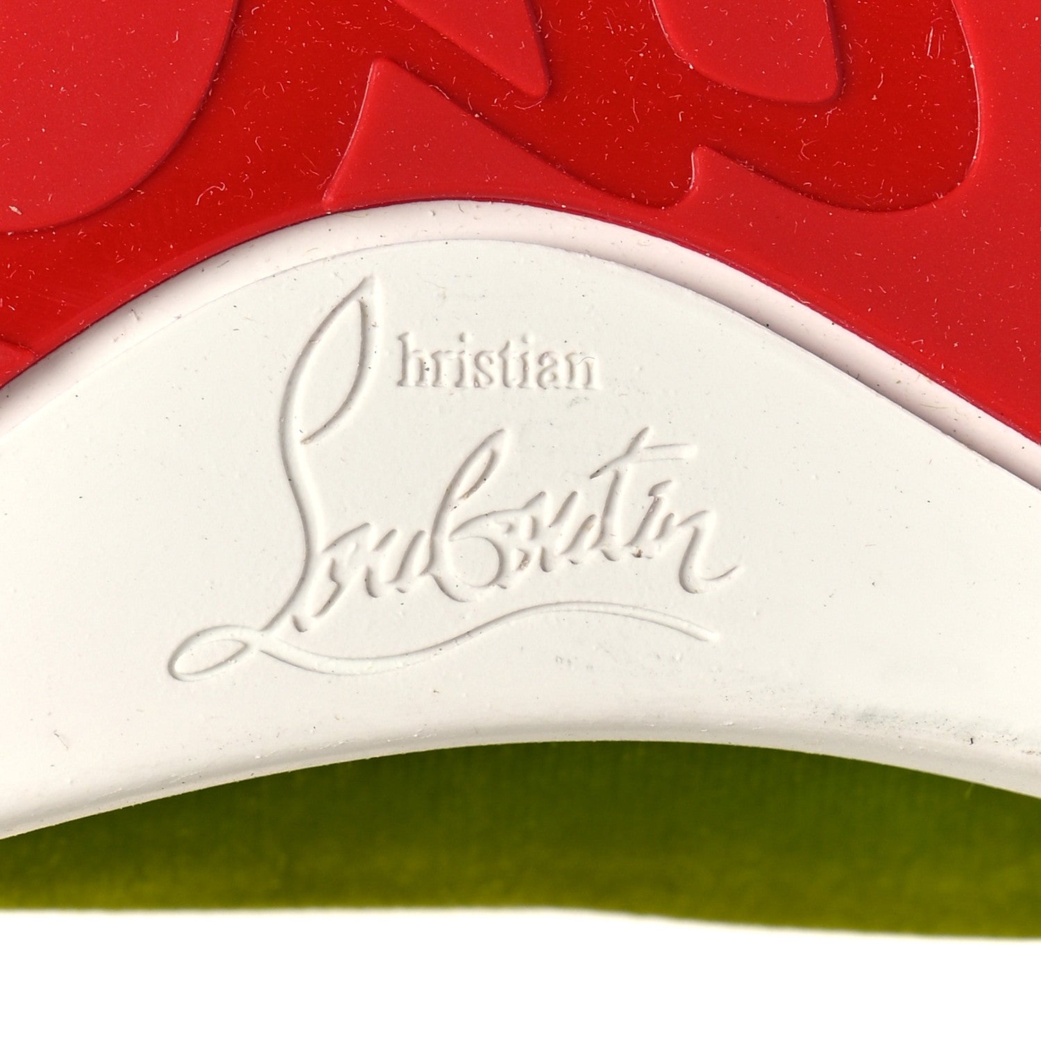 Christian Louboutin Velvet Calfskin Strass Womens Louis Flat Sneakers 41 Bourgeon Bianco 7 of 9