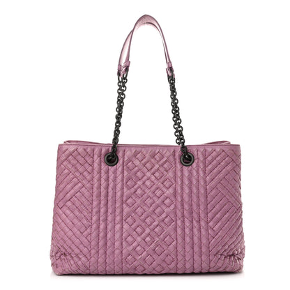 Bottega Veneta Nappa Intrecciato Boutis Top Handle Tote Watteau 1 of 16