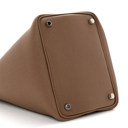 Hermes Taurillon Maurice Picotin Lock 18 PM Beige De Weimar 9 of 11