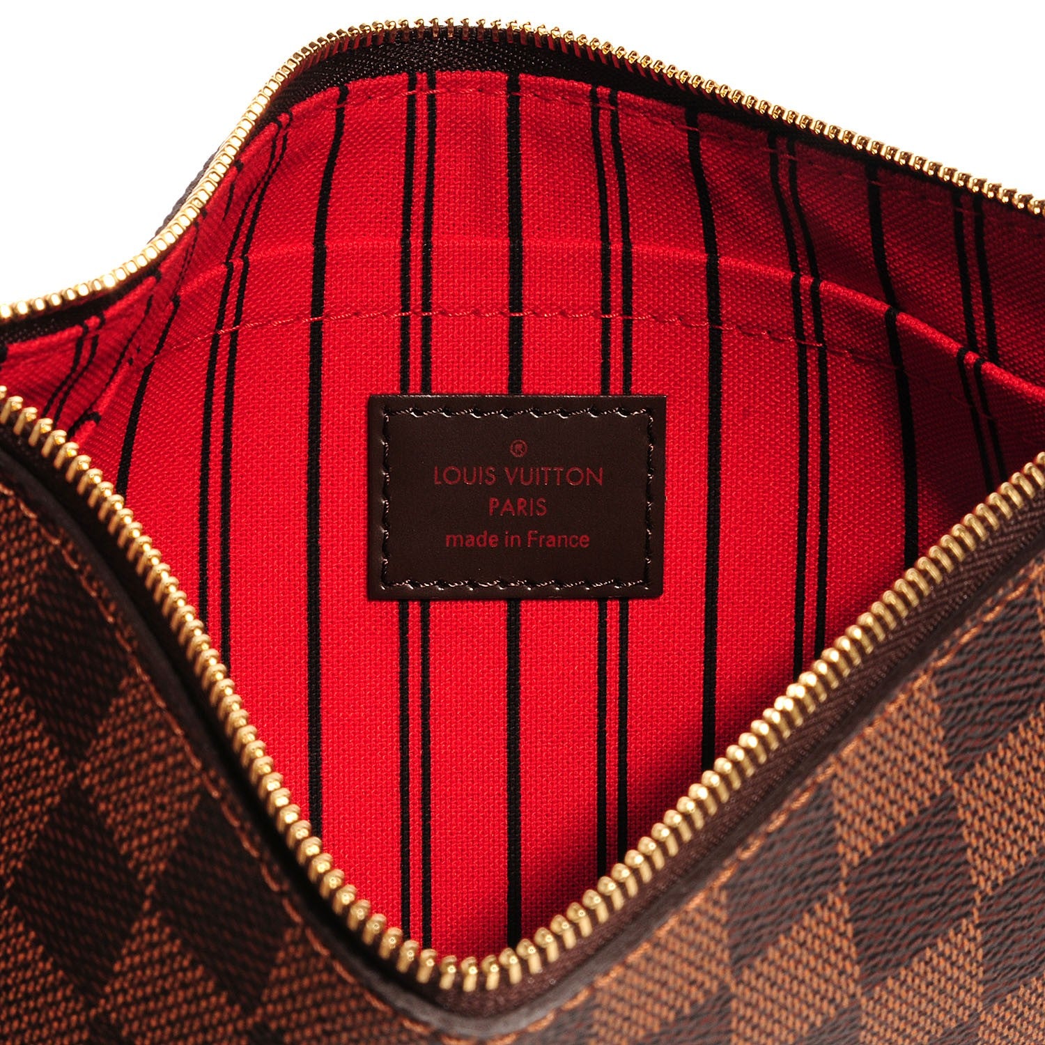 Louis Vuitton Damier Ebene Neverfull MM GM Pochette 5 of 7