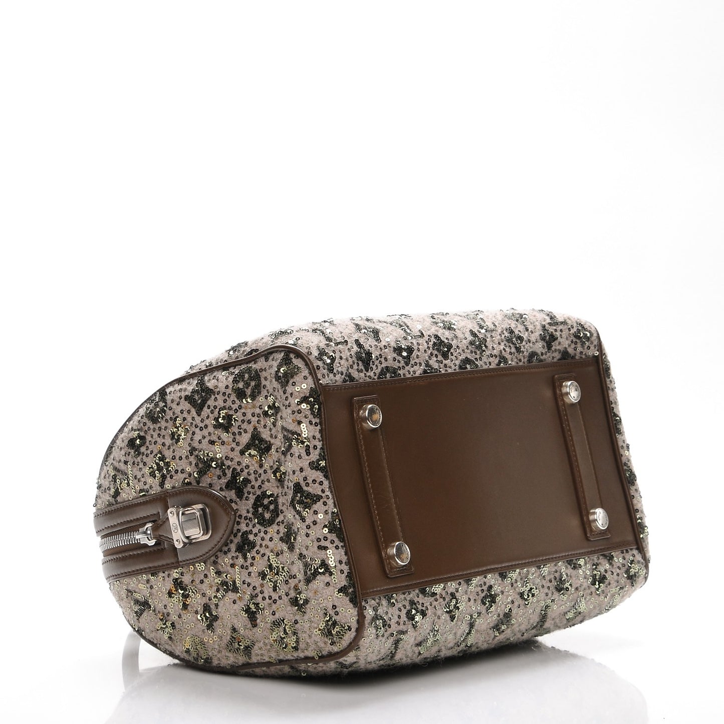 Sequin Monogram Sunshine Express Speedy Kaki
