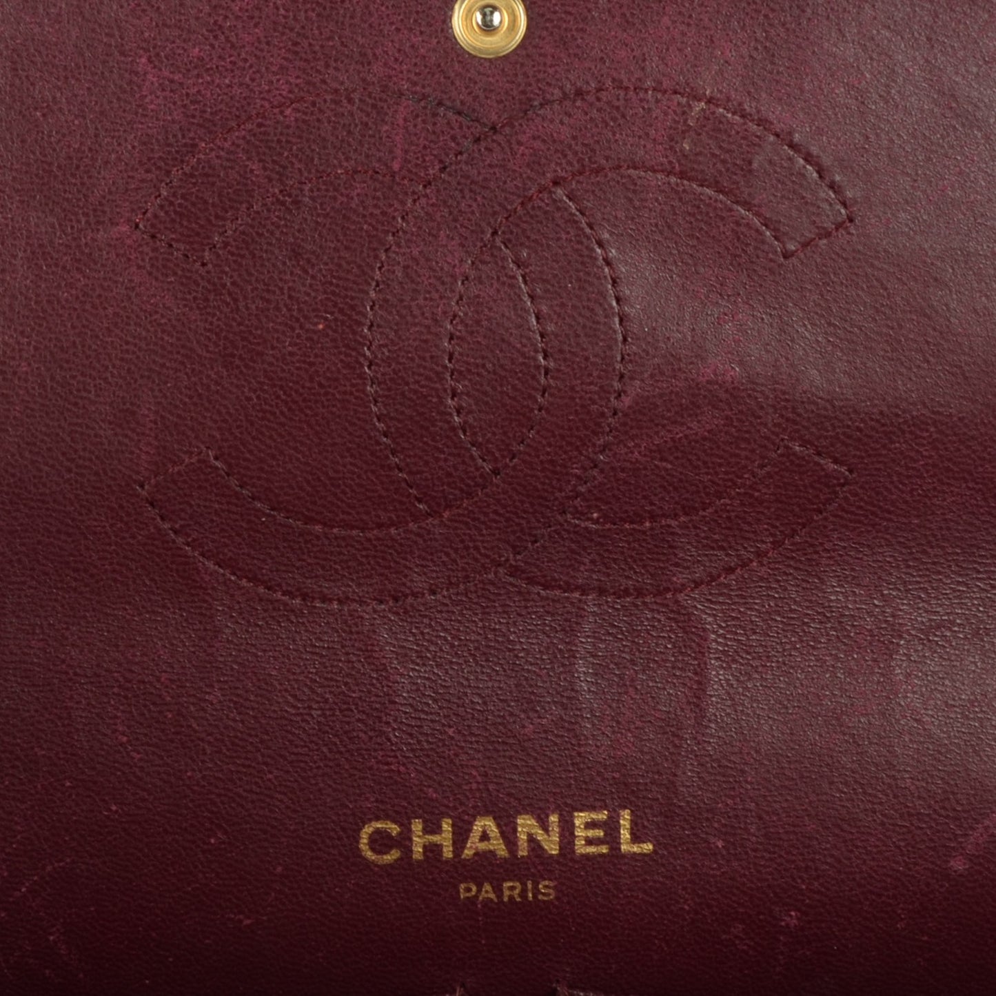 Lambskin Quilted Medium Bijoux Chain Double Flap Black